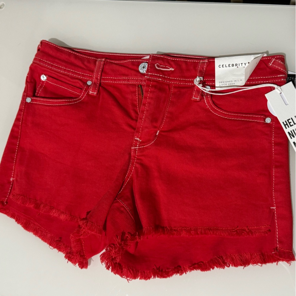 NWT Red denim shorts - Macy’s